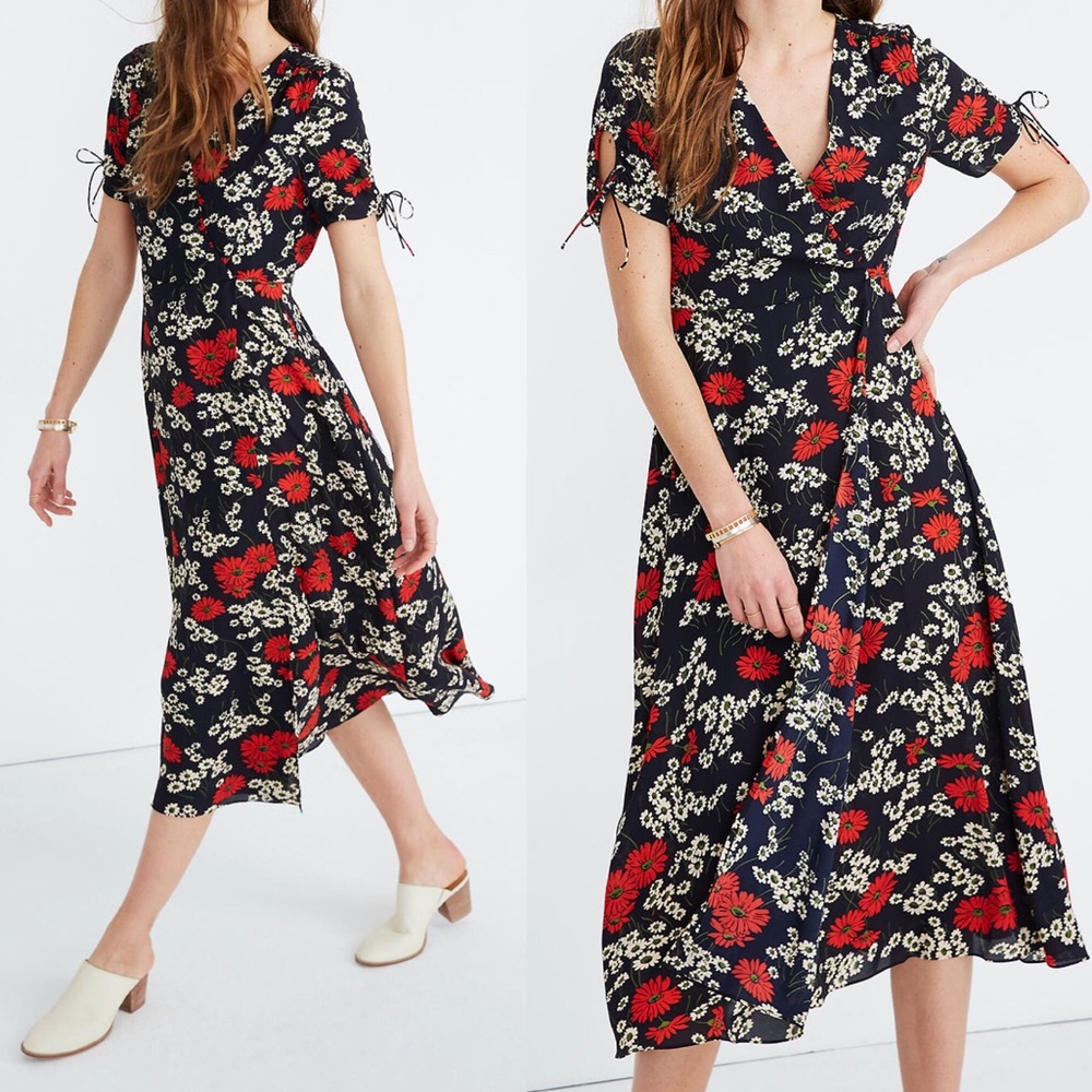 Madewell • Midi Dress in Hillside Daisies - Picture 2 of 8